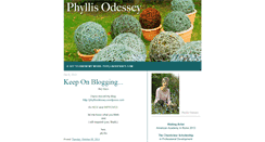 Desktop Screenshot of blog.phyllisodessey.com